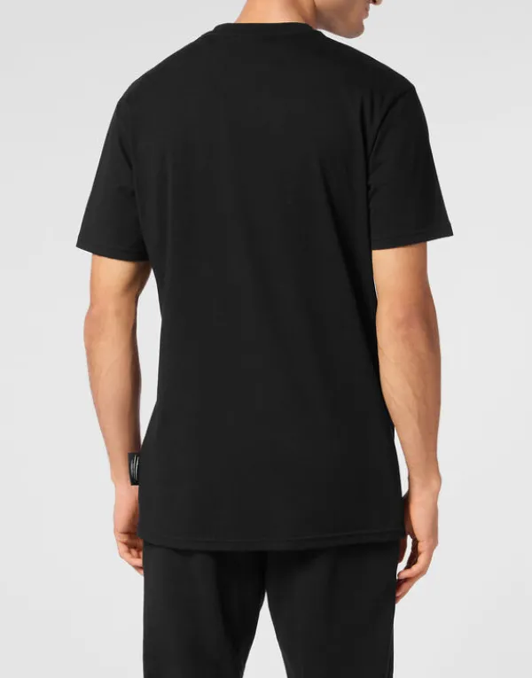 cotton_dotted_lamina_tshi_2.webp Philipp Plein Cotton Dotted Lamina T-shirt Round Neck SS Tiger black/silver Hot