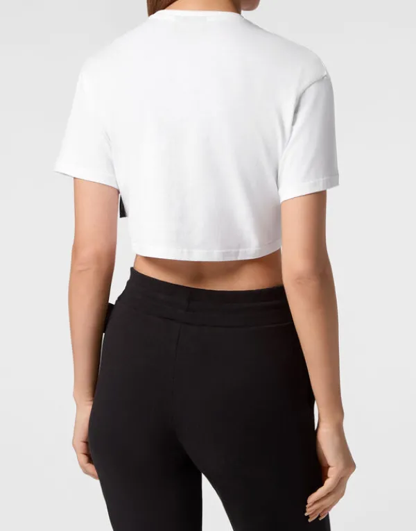 crop_tshirt_round_neck_ss_2.webp Philipp Plein Crop T-shirt Round Neck SS white Hot