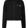 Philipp Plein Cropped Hoodie Sweatjacket Scratch black Best