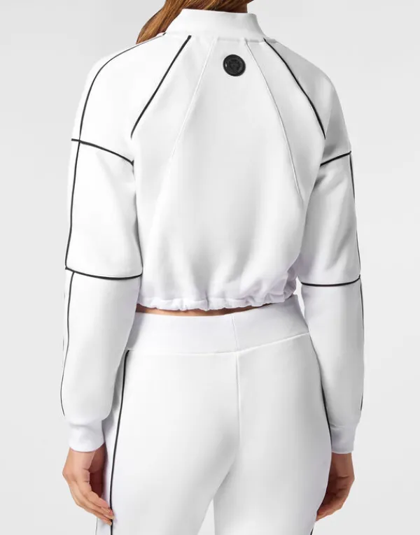 cropped_hoodie_sweatshirt_2.webp Philipp Plein Cropped Hoodie Sweatshirt white Discount