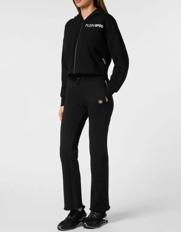cropped_hoodie_sweatshirt_3-3.webp Philipp Plein Cropped Hoodie Sweatshirt Tiger black Fashion