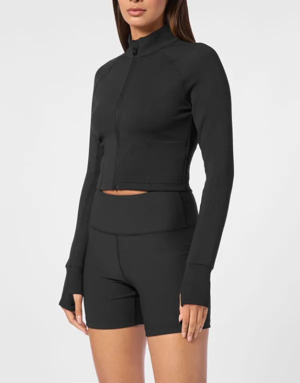 Philipp Plein Cropped Jogging Full Zip black Sale