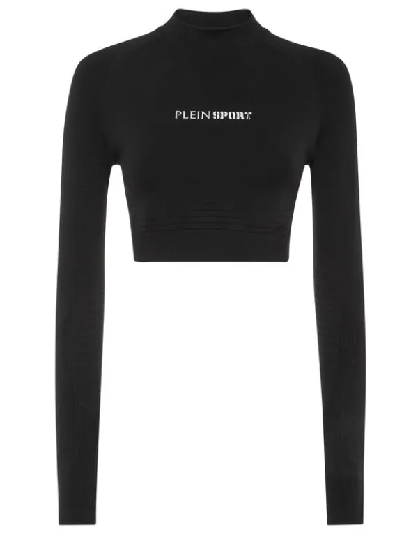 Philipp Plein Cropped Sport Top black Hot