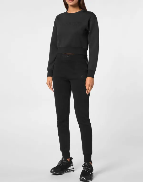 cropped_sweatshirt_ls_3-1.webp Philipp Plein Cropped Sweatshirt LS black Sale