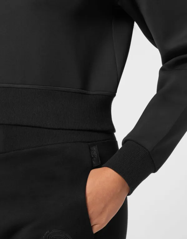 cropped_sweatshirt_ls_5-1.webp Philipp Plein Cropped Sweatshirt LS black Sale