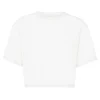 Philipp Plein Cropped T-shirt Round Neck SS white Discount