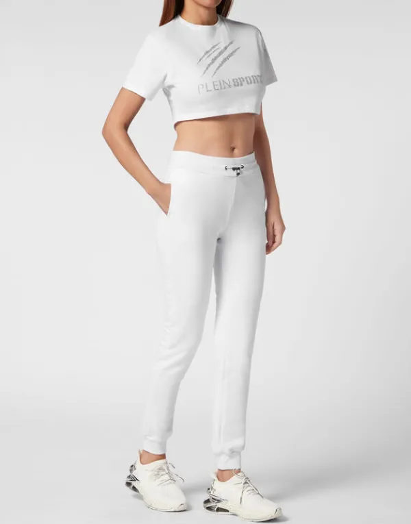 cropped_tshirt_round_neck_3-1.webp Philipp Plein Cropped T-shirt Round Neck Scratch white Outlet