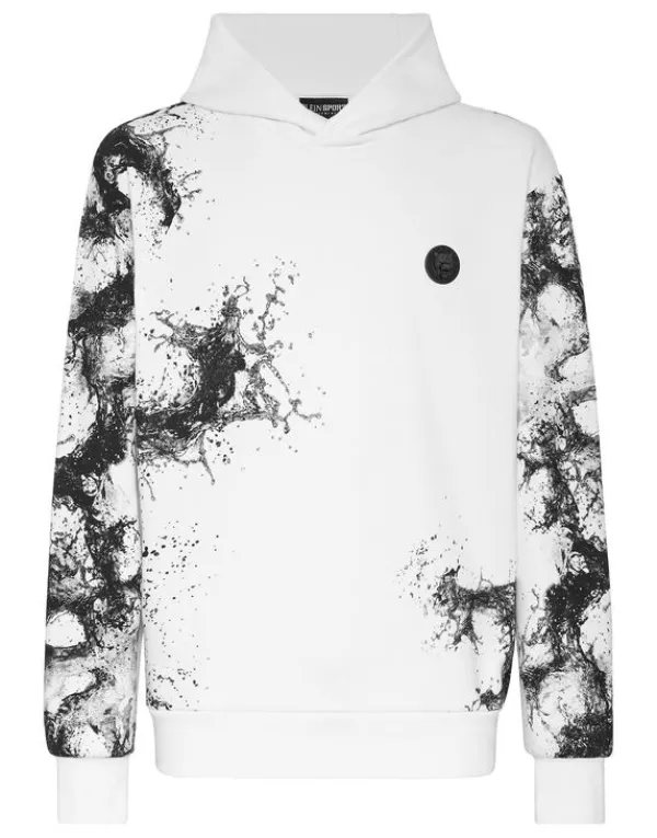 Philipp Plein Hoodie Sweatshirt white New