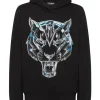 Philipp Plein Hoodie Sweatshirt Chrome Tiger black Fashion