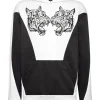 Philipp Plein Hoodie Sweatshirt Tiger white Clearance