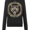 Philipp Plein Hoodie Sweatshirt Tiger black New