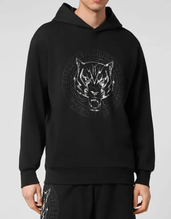 Philipp Plein Hoodie Sweatshirt Tiger black Best