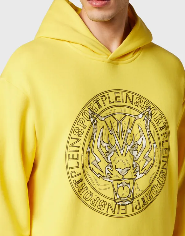 hoodie_sweatshirt_tiger_4-9.webp Philipp Plein Hoodie Sweatshirt Tiger YellowFluo/Black Sale