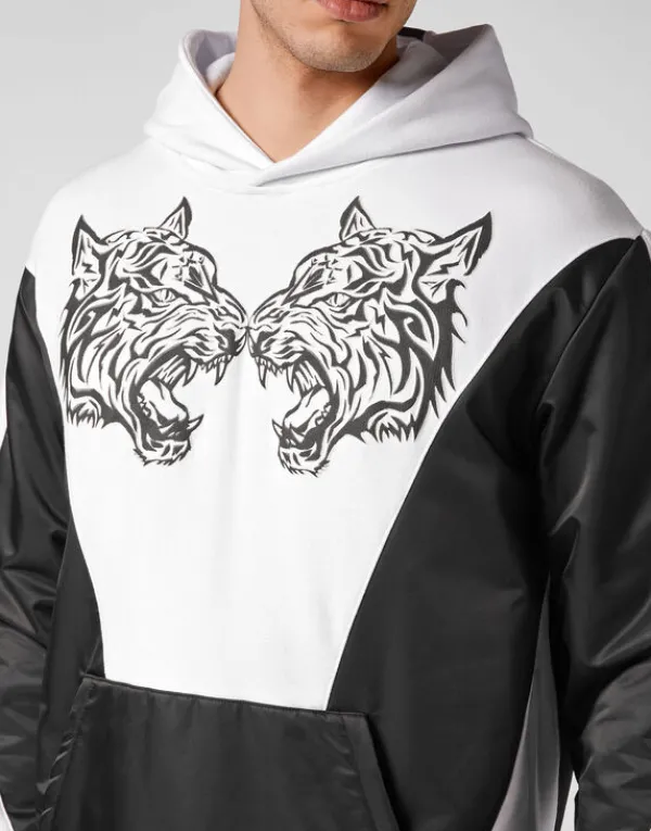hoodie_sweatshirt_tiger_4.webp Philipp Plein Hoodie Sweatshirt Tiger white Clearance