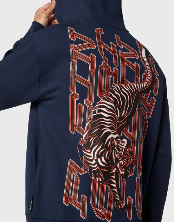 hoodie_sweatshirt_tiger_5-14.webp Philipp Plein Hoodie Sweatshirt Tiger darkblue Sale