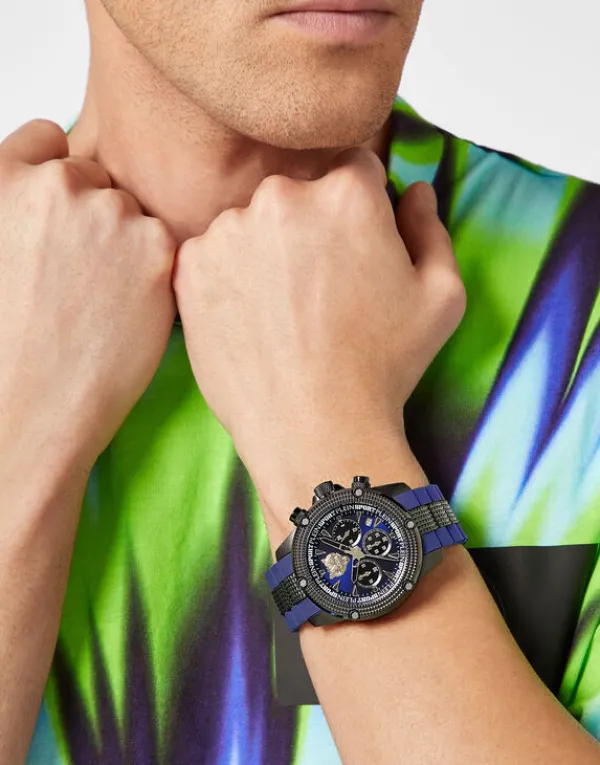 hurricane_chrono_watch_2-2.webp Philipp Plein HURRICANE CHRONO Watch bluenavy/black Best