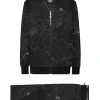 Philipp Plein Jogging Set: Top/Trousers Lunar black Discount