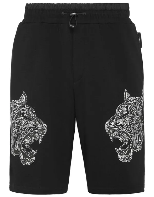 Philipp Plein Jogging Shorts Tiger black Online