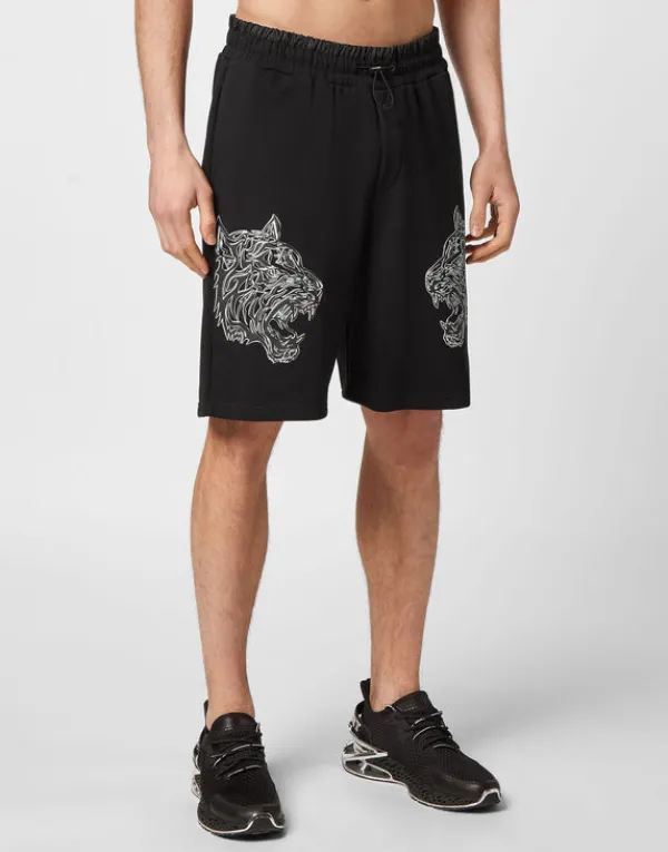 Philipp Plein Jogging Shorts Tiger black Online