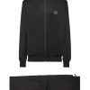 Philipp Plein Jogging Tracksuit: Top/Trousers black+greenfluo Fashion