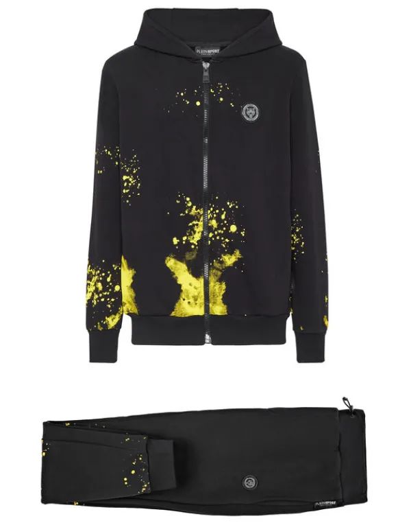 Philipp Plein Jogging tracksuit:Top/Trousers Tiger black/yellowfluo Hot