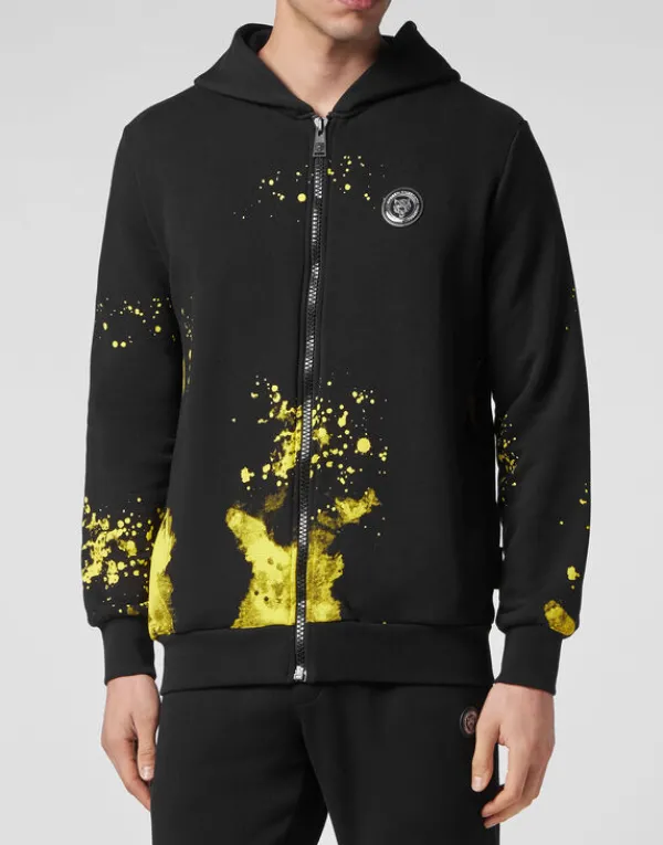 Philipp Plein Jogging tracksuit:Top/Trousers Tiger black/yellowfluo Hot