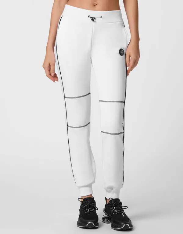 Philipp Plein Jogging Trousers white New