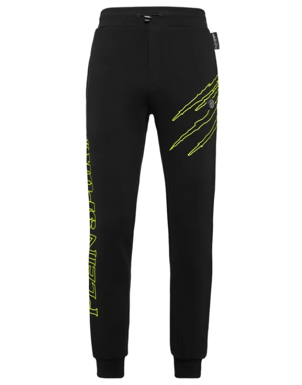 Philipp Plein Jogging Trousers Scratch black/yellowfluo Sale