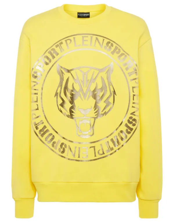 Philipp Plein Longsleeve Sweatshirt Tiger yellow Hot