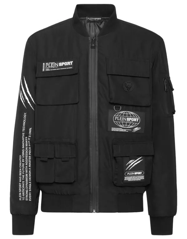 Philipp Plein Nylon Bomber black New
