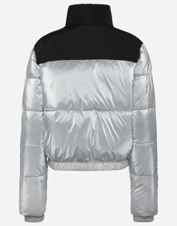 Philipp Plein Nylon Bomber Silver Best
