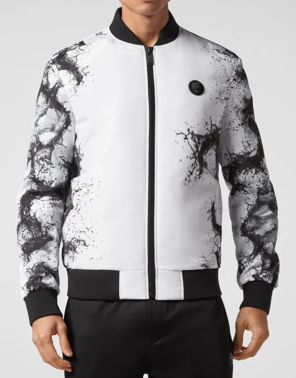 Philipp Plein Nylon Bomber Splash Extreme New