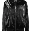 Philipp Plein Nylon Crease Bomber Jacket black Clearance