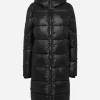 Philipp Plein Nylon Long Puffered Jacket black Discount