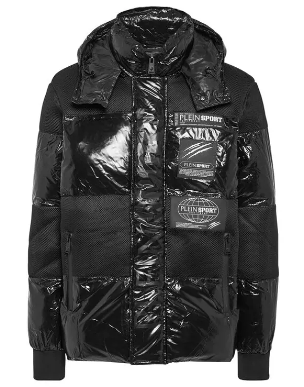 Philipp Plein Nylon Padded Jacket black Sale