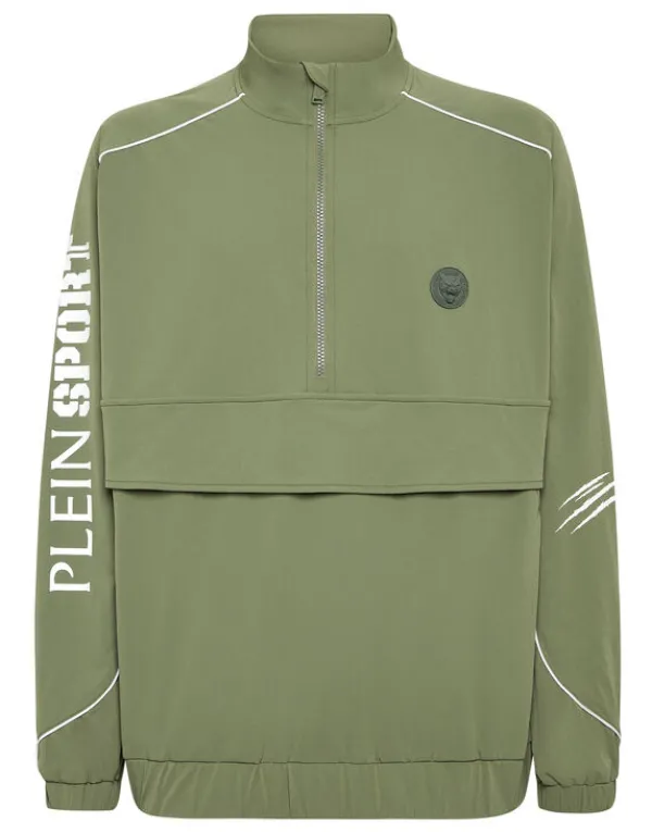 Philipp Plein Nylon Piping Anorak LS Scratch Military Outlet