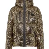 Philipp Plein Nylon Puffer Jacket Leopard gold Outlet