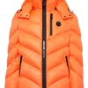 Philipp Plein Nylon Puffer Jacket Tiger Orangefluo Online