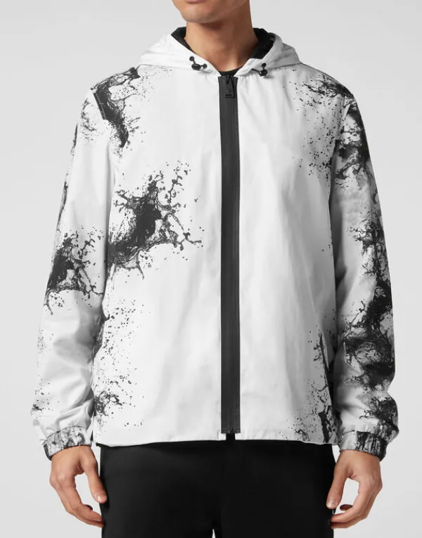 Philipp Plein Nylon Windbreaker Splash Extreme Outlet