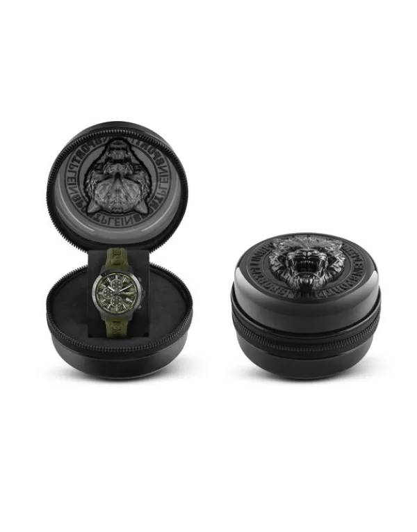 plein_gain_watch_2-2.webp Philipp Plein PLEIN GAIN WATCH Black/darkgreen Discount