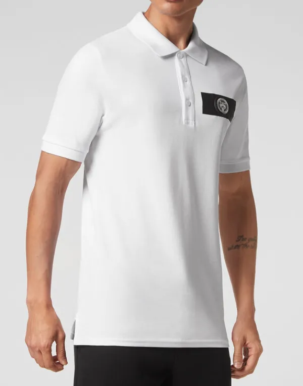 Philipp Plein Polo shirt SS Scratch white Best