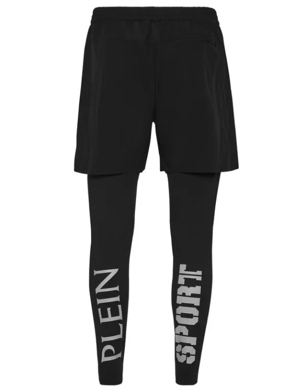 Philipp Plein Reflex Running Pants black Outlet