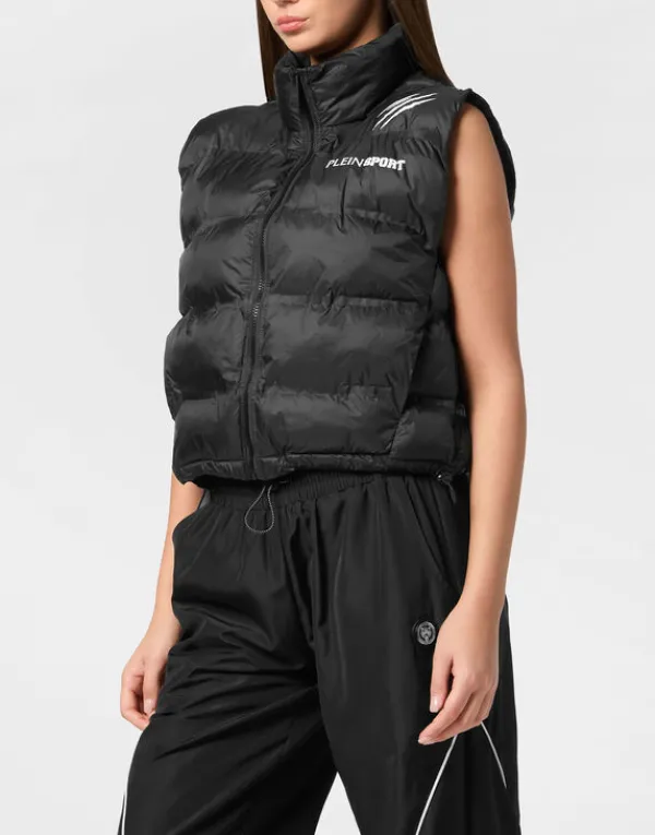 Philipp Plein Reversible Lightweight Padded Vest Scratch black Hot