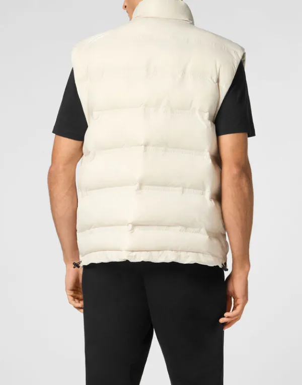 reversible_lightweight_pa_2-1.webp Philipp Plein Reversible Lightweight Padded Vest Scratch grey Fashion