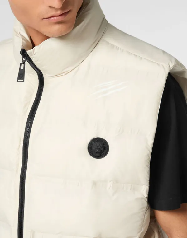 reversible_lightweight_pa_4-1.webp Philipp Plein Reversible Lightweight Padded Vest Scratch grey Fashion