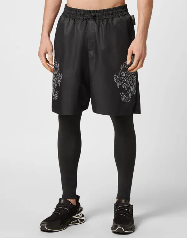 Philipp Plein Running Pants Tiger black Sale