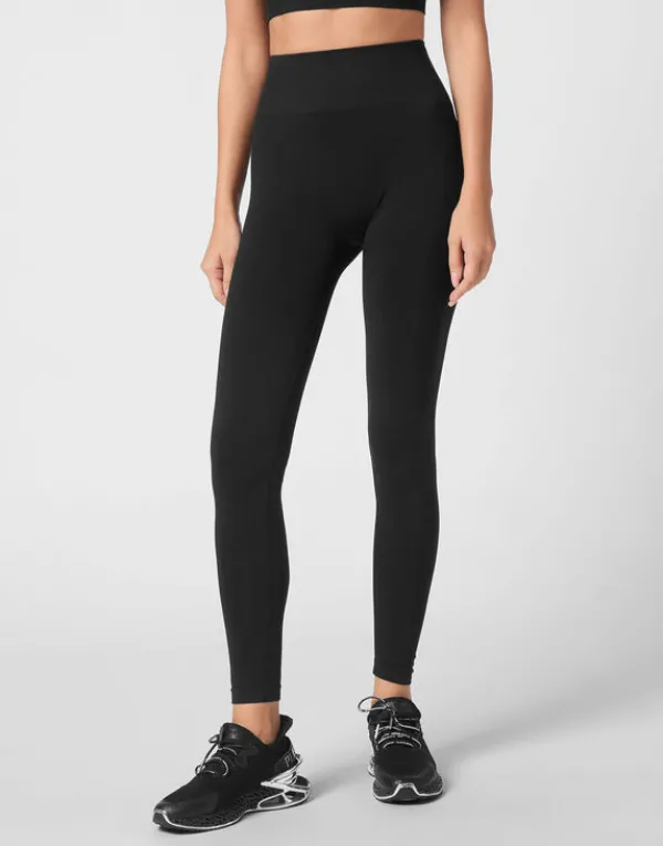Philipp Plein Seamless Sport Leggings Logo black Sale