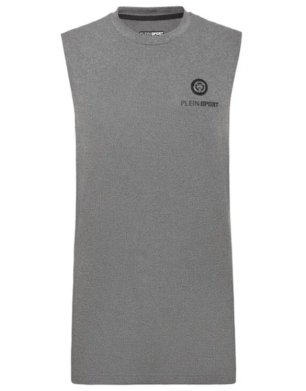 Philipp Plein Sleeveless T-shirt Round Neck SS black Discount