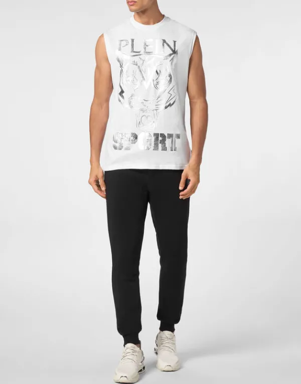 sleeveless_tshirt_round_n_3-7.webp Philipp Plein Sleeveless T-shirt Round Neck SS Tiger white/silver Online