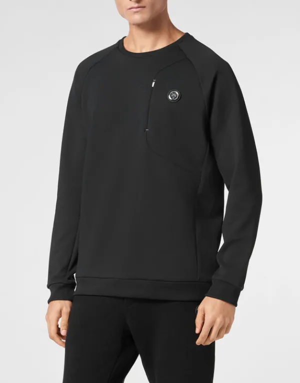 Philipp Plein Sweatshirt LS Racing black Outlet
